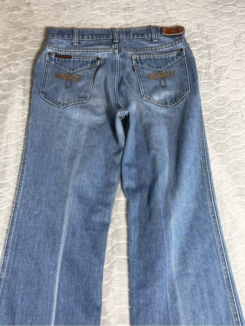 Vintage Levi Strauss Signature Boot Cut Jeans Women’s 31x32 Light Wash Y2K - Picture 5 of 12